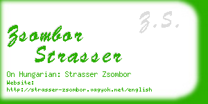 zsombor strasser business card